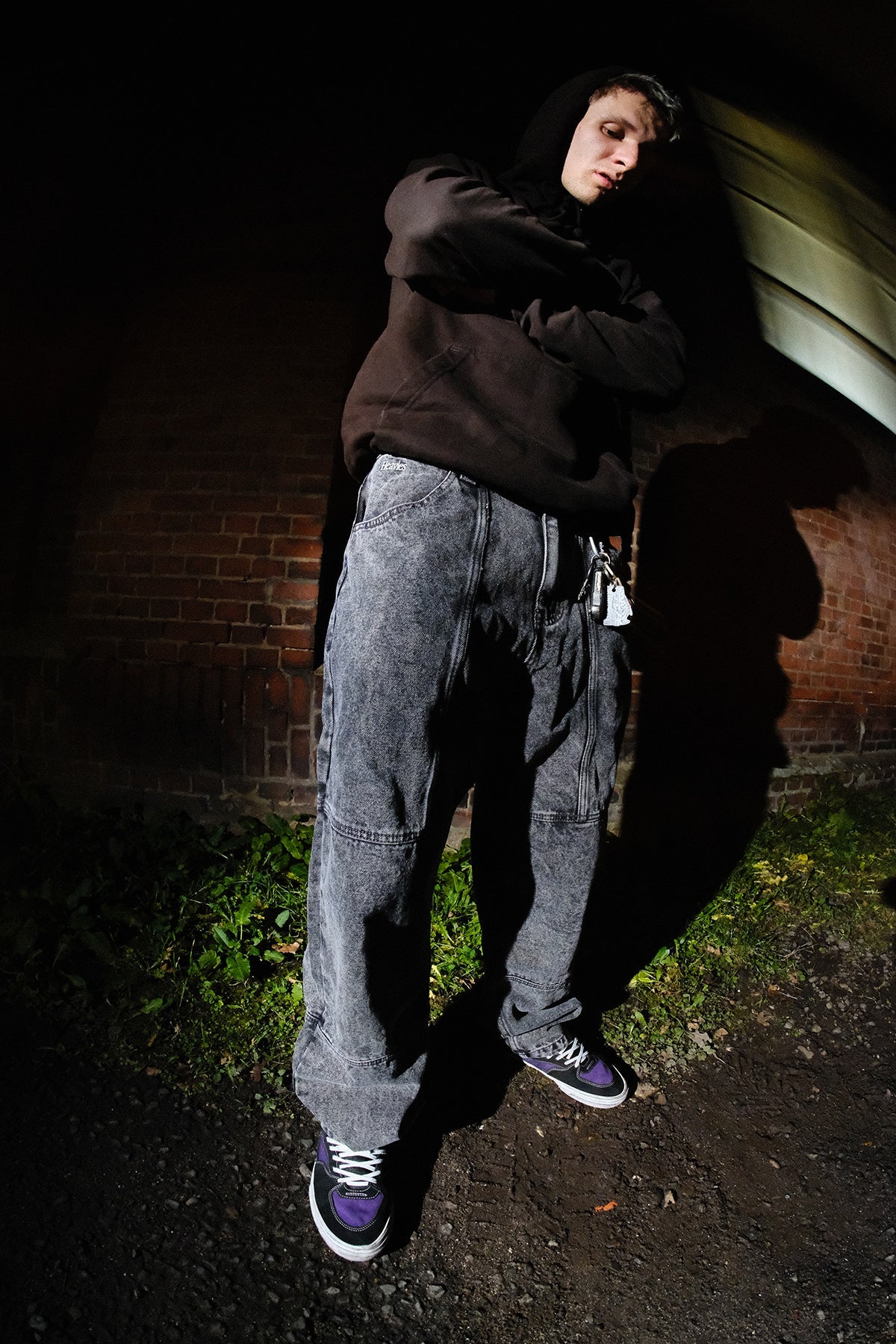 Heavies BERN Double Knee Jeans Washed Black