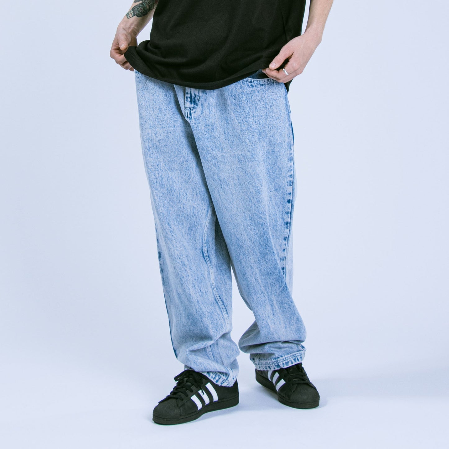 Heavies x Moto-Bunka Chemical Light Wash Jeans