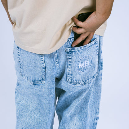 Heavies x Moto-Bunka Chemical Light Wash Jeans